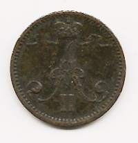 1 penni  1874