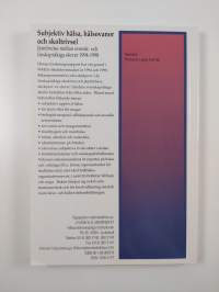 Subjektiv hälsa, hälsovanor och skoltrivsel : jämförelse mellan svensk- och finskspråkiga elever 1994-1998