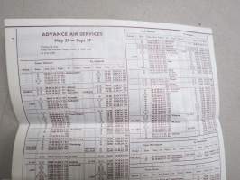 Finnair Advance Information for Summer 1979 timetable -aikataulu