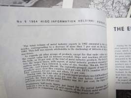 HISC - Helsinki International Student Club Information - julkaisuja vv. 1963-65 16 kpl, opiskelijoiden kansainvälisen toiminnan lehtiä, mukana mm. Martti Ahtisaari