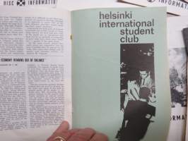 HISC - Helsinki International Student Club Information - julkaisuja vv. 1963-65 16 kpl, opiskelijoiden kansainvälisen toiminnan lehtiä, mukana mm. Martti Ahtisaari