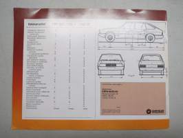 Simca 1307, 1508 -myyntiesite / sales brochure