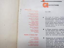 Progressive Architecture 1950 annual volume -amerikkalaisen arkkitehtuurilehden sidottu vuosikerta
