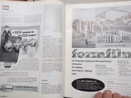 Progressive Architecture 1950 annual volume -amerikkalaisen arkkitehtuurilehden sidottu vuosikerta