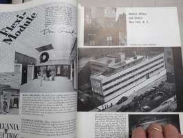 Progressive Architecture 1950 annual volume -amerikkalaisen arkkitehtuurilehden sidottu vuosikerta