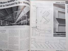 Progressive Architecture 1950 annual volume -amerikkalaisen arkkitehtuurilehden sidottu vuosikerta