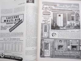 Progressive Architecture 1950 annual volume -amerikkalaisen arkkitehtuurilehden sidottu vuosikerta