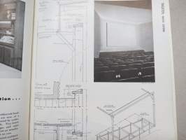 Progressive Architecture 1950 annual volume -amerikkalaisen arkkitehtuurilehden sidottu vuosikerta