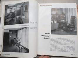 Progressive Architecture 1950 annual volume -amerikkalaisen arkkitehtuurilehden sidottu vuosikerta