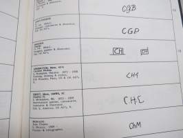 The Classified Directory of Artist´s Signatures, Symbols &amp; Monograms - American Artists with new UK additions