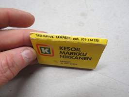 Kesoil Markku Nikkanen, Perniö -mainostikkuaski