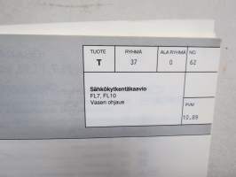 Volvo FL7, FL10 sähkökytkentäkaavio - FL7 -alustan numerosta  341650 lähtien, FL10 -alustan numerosta 341687 lähtien
