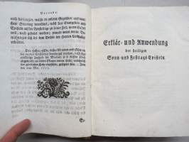 Exegetisch-Homiletische Erklär- und Anwendung der Sonn- und Fest-Tags Episteln brauch der geistlichen Redner - M Gottfried Büchern, 1753 -saarnaselityskirja