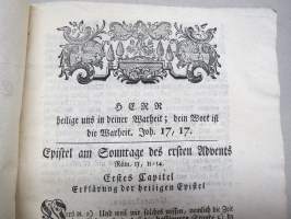 Exegetisch-Homiletische Erklär- und Anwendung der Sonn- und Fest-Tags Episteln brauch der geistlichen Redner - M Gottfried Büchern, 1753 -saarnaselityskirja