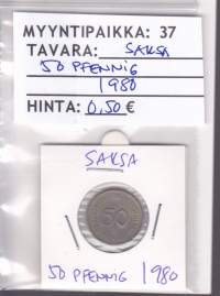 Saksa - Keräilykolikko 50 Pfennig 1980 J (CuNI 3 g 20mm)