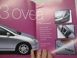 Honda Civic 3-ovinen (myös Type-R) -myyntiesite / sales brochure