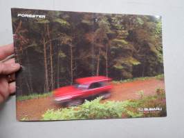 Subaru Forester -myyntiesite / sales brochure