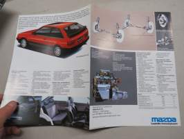 Mazda 323 1987 -myyntiesite / sales brochure