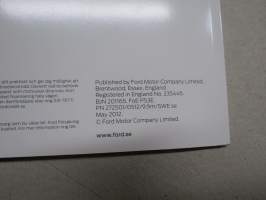 Ford Focus 2012 -myyntiesite, ruotsinkielinen / sales brochure