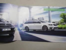 Skoda Octavia RS 2014 -myyntiesite, ruotsinkielinen / sales brochure