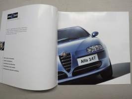 Alfa Romeo 147 -myyntiesite / sales brochure