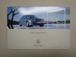 Mercedes-Benz E-sarjan sedanit 2002 -myyntiesite