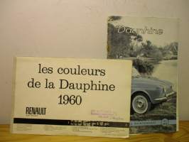 Ranault Dauphine - Driving and Maintenance - käyttöohjekirja+värikartta.ym