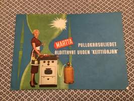 Vanha esite: MARTTA pullokaasuliedet