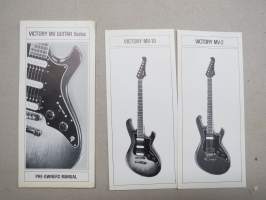 Gibson Victory MV Series - MV-2, MV-10 - Pre-owners manual -sales brochure / myyntiesite