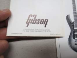 Gibson Victory MV Series - MV-2, MV-10 - Pre-owners manual -sales brochure / myyntiesite