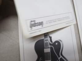 Gibson Custom Series - L-5CES, Kalamazoo Award, Super V CES, Howard Roberts Fusion L-5C, Super 400C, ES-175D, Byrdland, JSD - Pre-owners manual -sales brochure