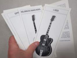 Gibson Custom Series - L-5CES, Kalamazoo Award, Super V CES, Howard Roberts Fusion L-5C, Super 400C, ES-175D, Byrdland, JSD - Pre-owners manual -sales brochure