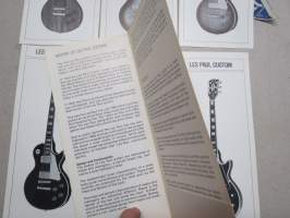 Gibson Les Paul Series - Standard, Deluxe, Pro Deluxe Custom, &quot;Paul&quot; Deluxe&quot;, L.P.XR-1,  - Pre-owners manual -sales brochure