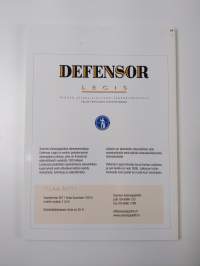 Defensor legis - vuosikerta 2011 (N:o 1-6)