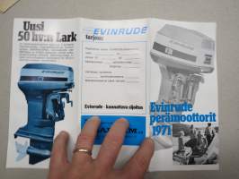 Evinrude perämoottorit 1971 -myyntiesite