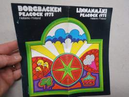 Linnanmäki / Peacock 1973 -esite, piirtänyt Lars Romo