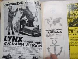 Purje ja moottori 1968 nr 12, Helsinkiläisten veneet, Kellumavara, Windmill-luokka, Helikoptereita pelastustyöhön, Moottorikelkat 1969, Evinrudet 1969 esittelyssä ym