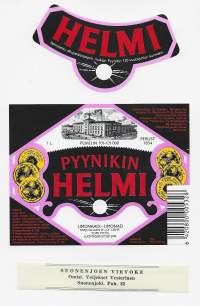 Pyynikin Helmi  130 vuotta 1854 - 1984 - juomaetiketti