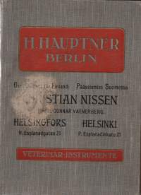 Veterinär-Instrumente. Eläinlääkinnälliset instrumentit. Hintaluettelo