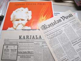 Paluu Karjalaan - Sodan lehdet, kokoelma alkuperäisiä sanomalehtiä vuosilta 1939-1945 dokumentti 26 -juliste + lehti / lehdet, uustuotantoa