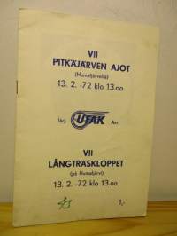 Pitkäjärven ajot (Humaljävellä) VII 13.2. 1972.