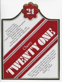 Cherry Twenty One- viinaetiketti