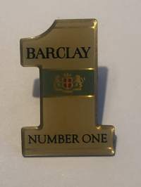 BARCLAY pinssi/rintamerkki.
