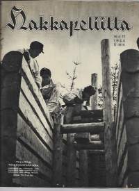 Hakkapeliitta  1944 nr  11 / Tykistön tulenjohtopaikka, Ukko-Pekka, Venäjän rauhanehdot Suomelle, aseveljien taidekilpailu, haitariparaati,