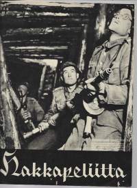 Hakkapeliitta  1944 nr  27 / Vihollinen lähestyy, evakkotaival alkamassa, näkemiin Viipuri, punainen on Kaakon kulma