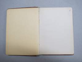 Vieraskirja 1940-luvulta, puukannet