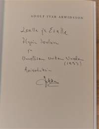 Adolf Ivar Arwidsson  näkijä ja tekijä