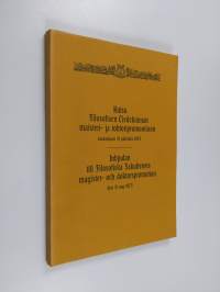 Kutsu Filosofisen Tiedekunnan maisteri- ja tohtoripromootioon toukokuun 31 päivänä 1973