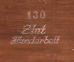 Zint Handarbeit 130  kuparitarjotin 23x32 cm  puukahvat art deco