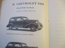 Chevrolet 1935 Käsikirja jälleenmyyjille